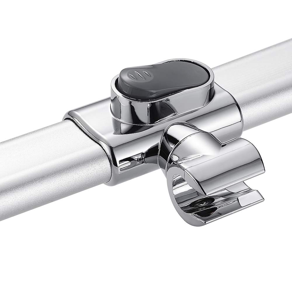 Colonne de Douche avec Barre de Douche 106 cm(41,73''), Colonne Douche sans Mitigeur, avec Pommeau de Douche et Douchette, Argenté