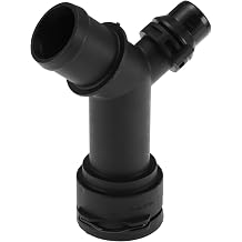 Engine Coolant Hose Connector for Audi A4 2017-2023 Plastic Radiator Coolant Hose Pipe Connector No.8W0122293A Black 1 Pcs