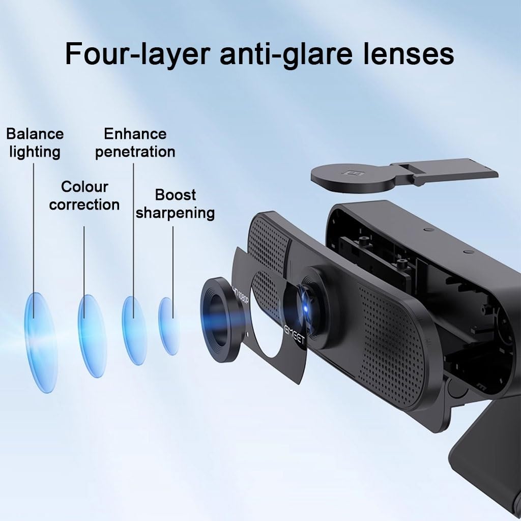 Kamera Internetowa USB Z Mikrofonem,kamera 1080P I Szerokokątna,kamera Internetowa Do Sali Konferencyjnej Do Komputera Stacjonarnego Lub Laptopa,osłona Zapewniająca Prywatność