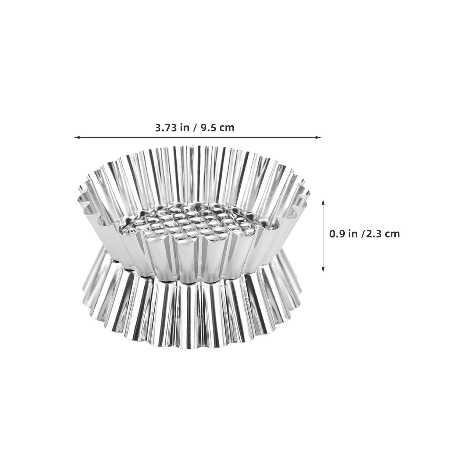 20 piezas Moldes Mini Tartaletas Acero Inoxidable Antiadherente Reutilizables para Hornear Tartas Pequeñas Muffins y Pasteles Fácil Desmoldar y Limpiar