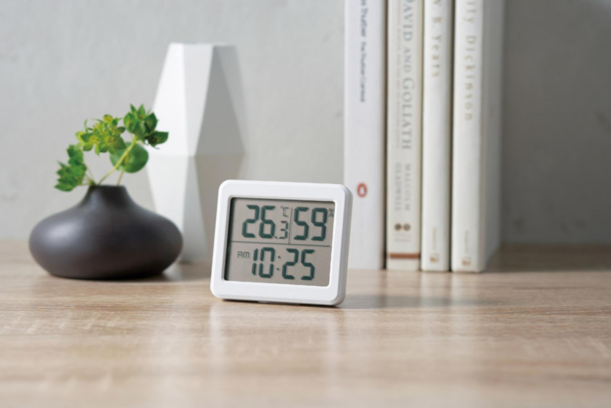 Amazon.co.jp: 丸辰 温湿度計 置時計 デジタル時計 シンプル 見やすい