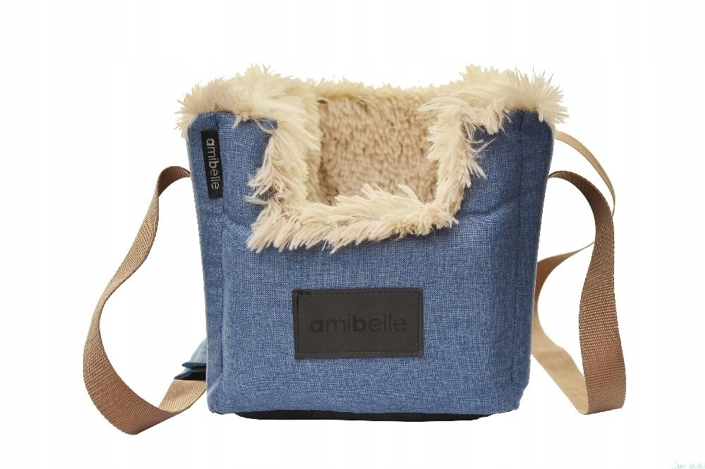 Hunde Autositz 27x44 cm Jeans - 3in1 Tasche Bett für Hund Katze