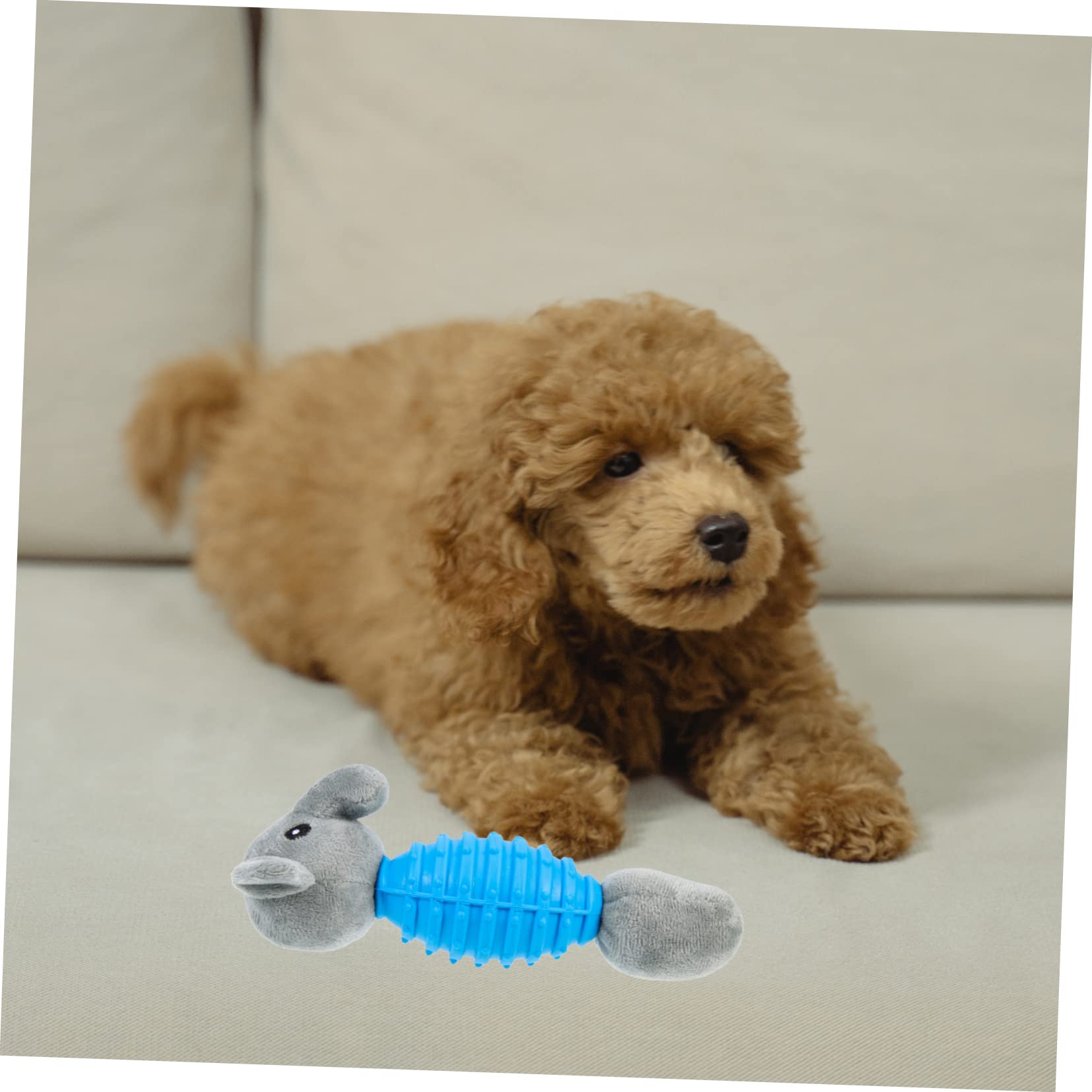 BESPORTBLE 4pezzi Giocattolo Interattivo Per Cani Peluche Elefante Con Squeak Giocattolo Per Cuccioli Masticabile e Resistente Stimola Gioco e Salute