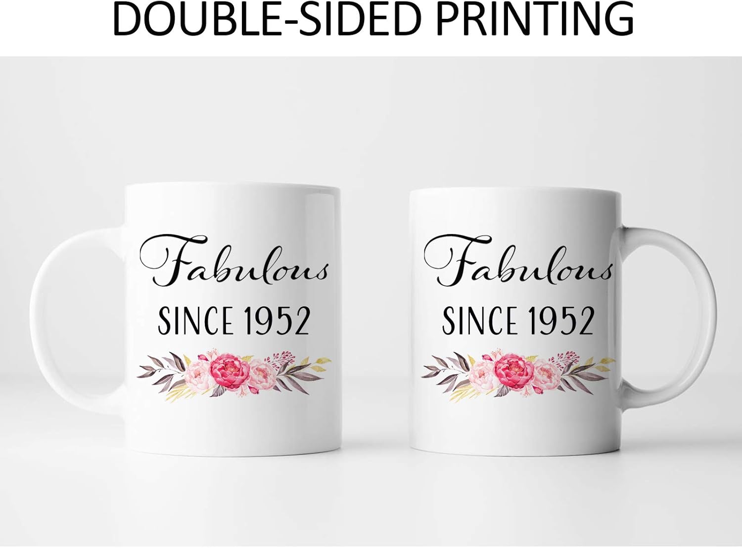 1952 74th Birthday Gifts for Women Men, Turning 74 Years Old Birthday Gift Coffee Mug, Funny 74th birthday Gifts Ideas - 1952 Fabulous Coffee Mugs for Mom, Wife, Sister, Daughter, Aunt, Grandma - Image 3