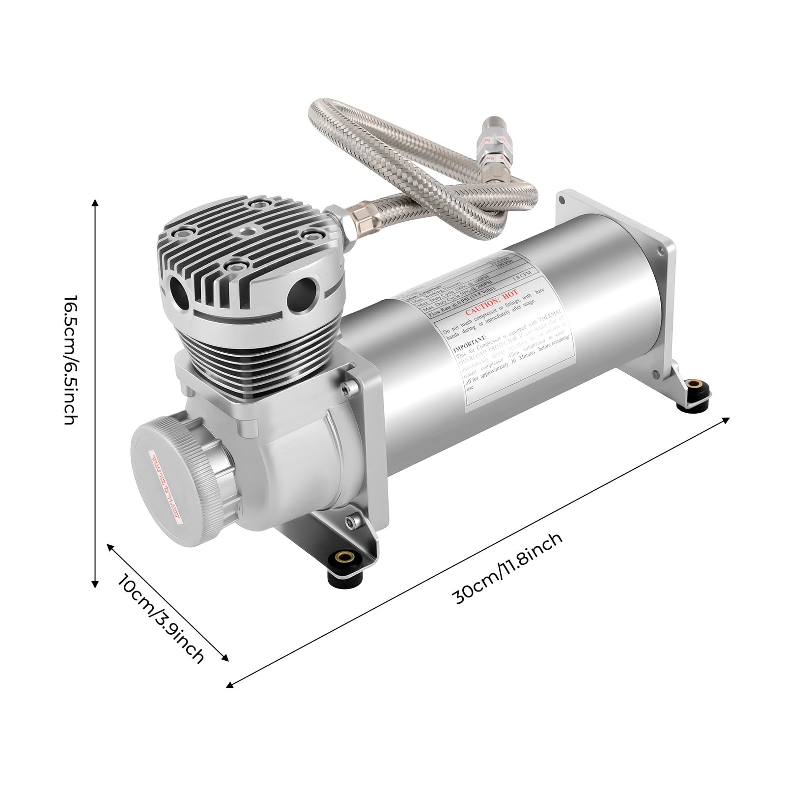 Compresor de suspensión neumática, compresor de aire de 12 V, compresor de aire para aeronaves, neumáticos de coche y taller para inflado y mantenimiento