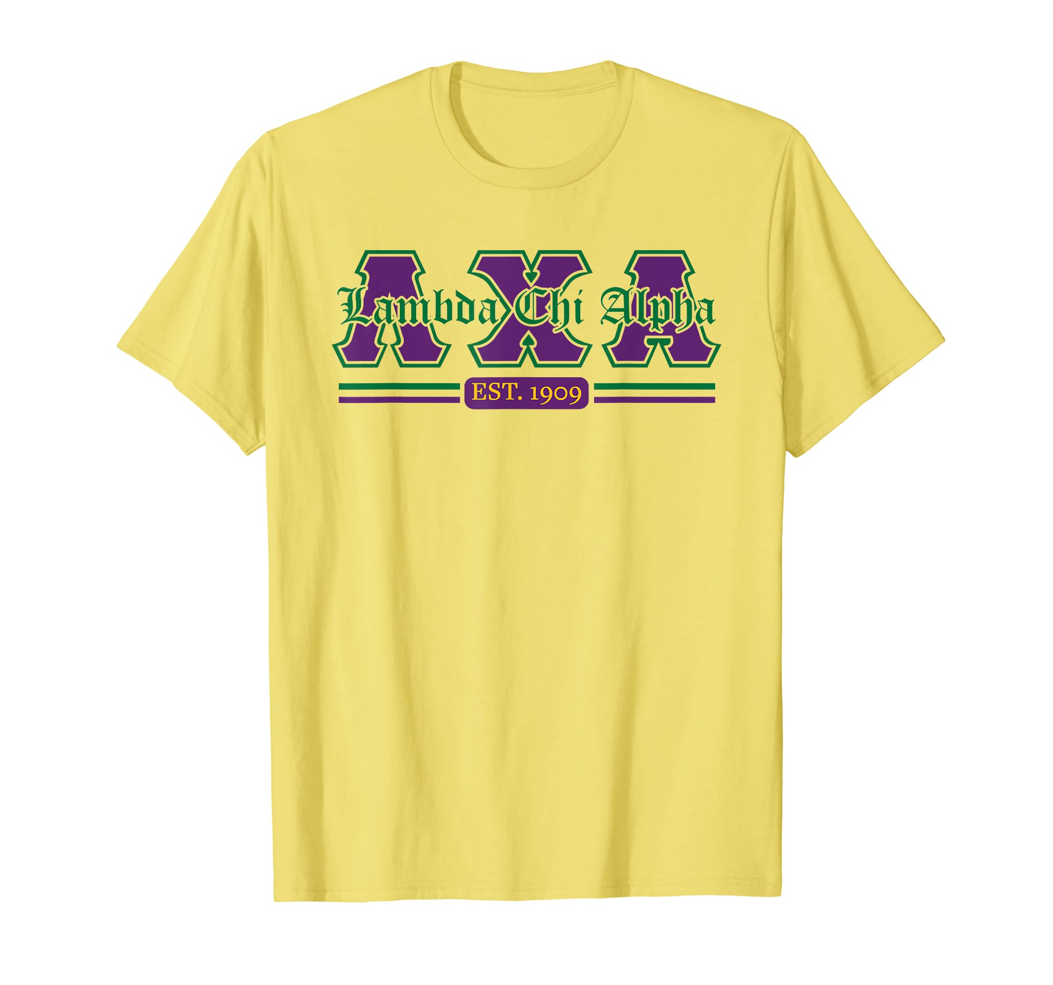 Lambda Chi Alpha Fraternity Est 1909 Per Crucem Crescens T-Shirt