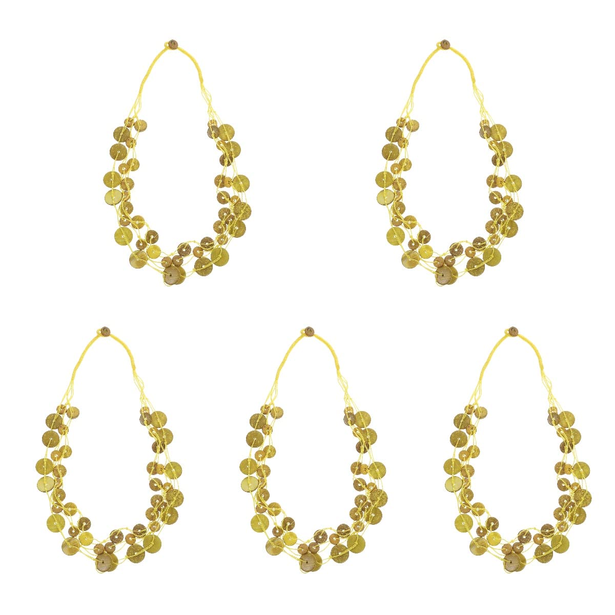 PRETYZOOM 5pezzi Collana Boho Legno Di Cocco Con Perline Per Donne Accessorio Moda Leggero e Resistente Per Spiaggia e Attività All Aperto