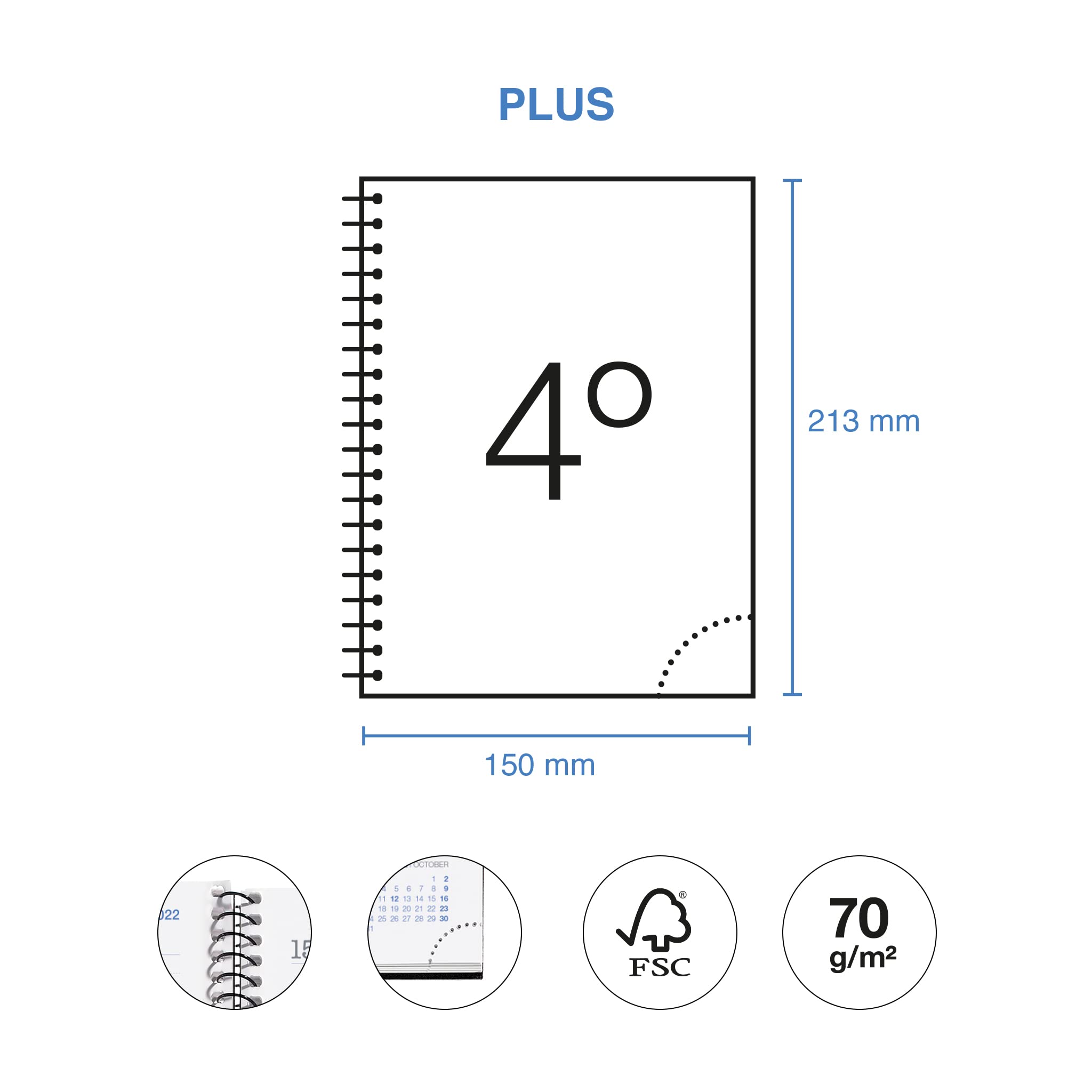 Miquelrius, Agenda September 2022 June 2023, Day Page, Plus Size 15 x 21.3 cm, Bilingual: Spanish, English, College - Image 4