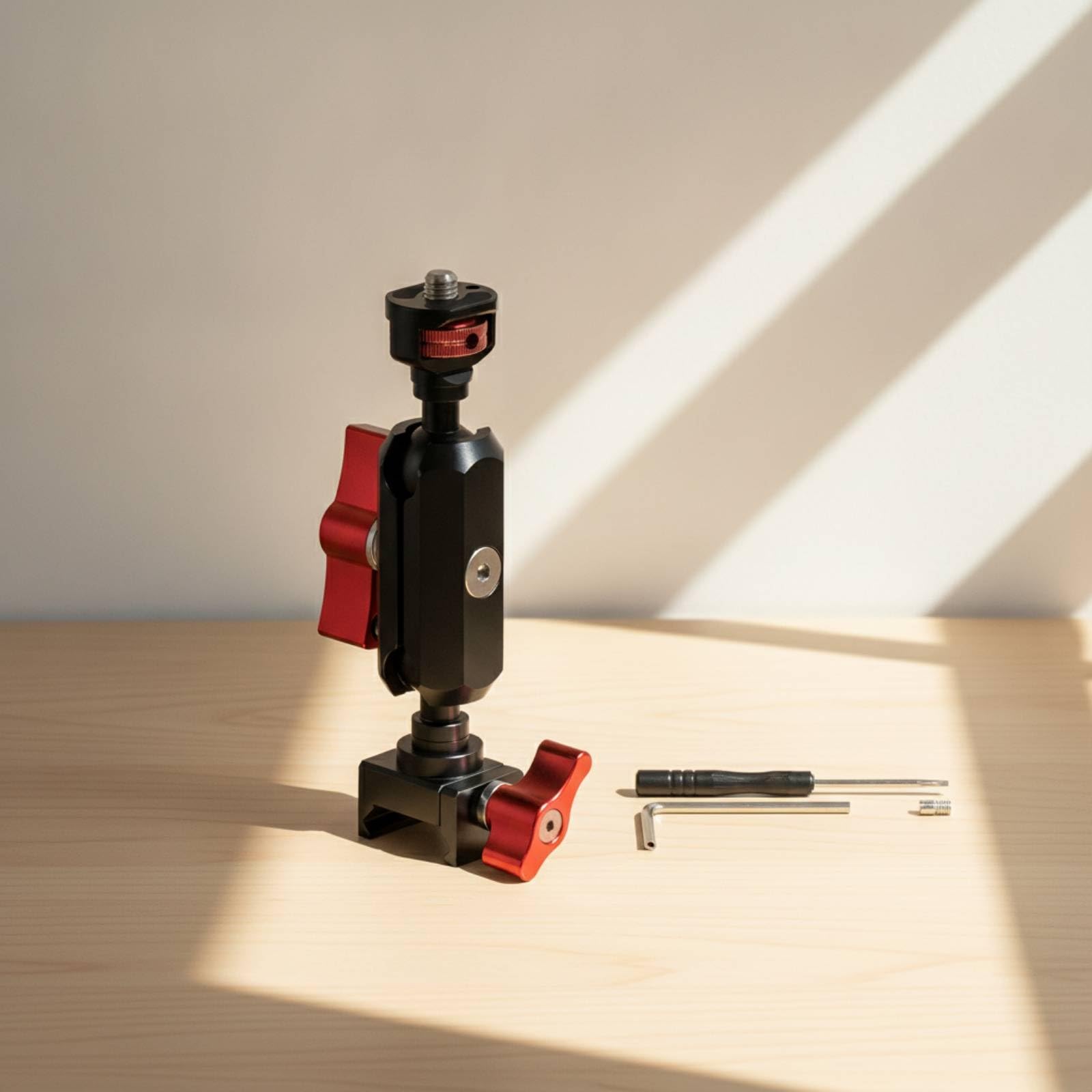 Supporto per Fotocamera con Morsetto E Adattatore Universale in Alluminio Leggero con Vite da di Pollice Adatto per Attrezzatura Video E Treppiede, style to 4