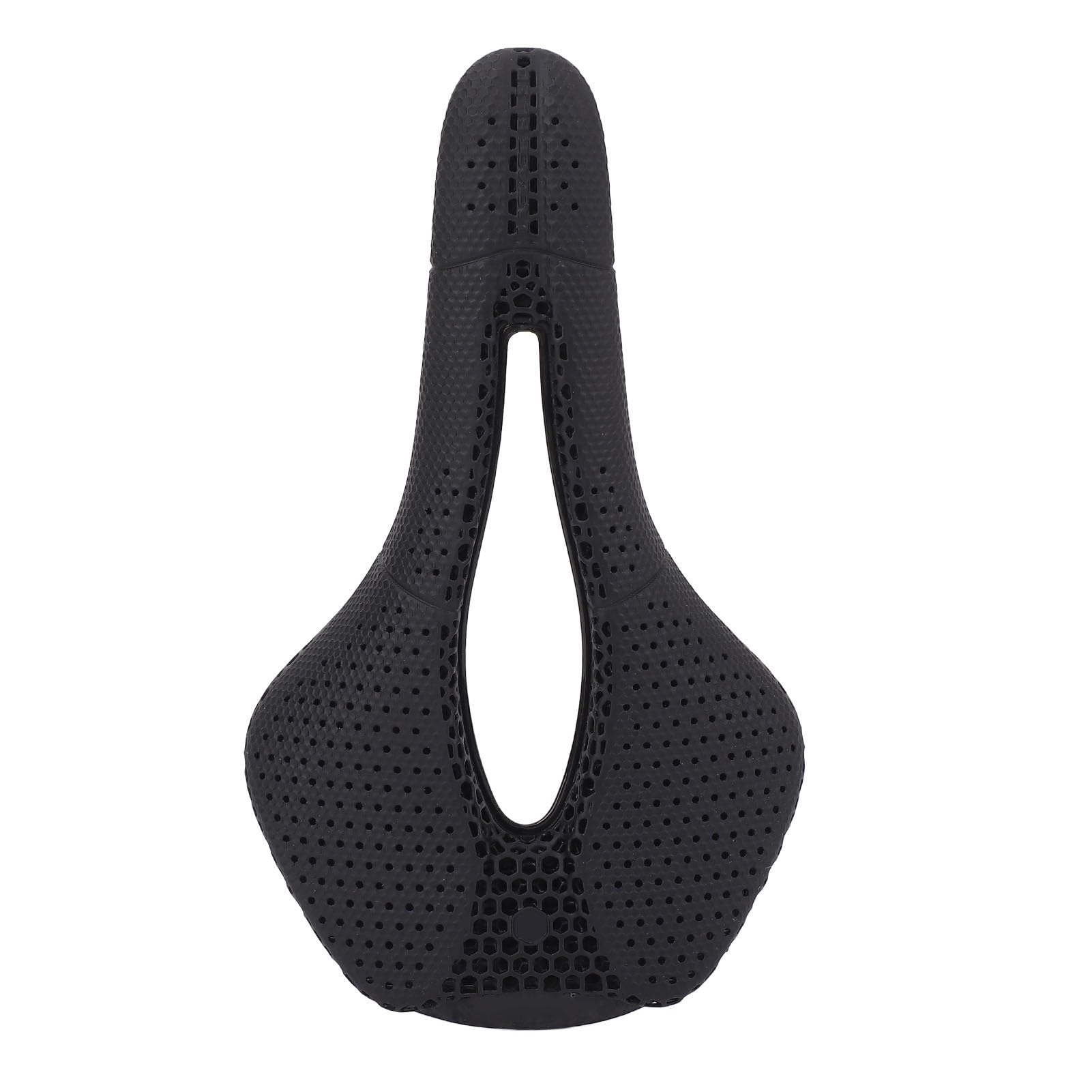 HUIOP Seggiolino per Bici con Stampa 3D, Design Ergonomico Imbottitura in TPU Fibra di Carbonio Comoda Sostituzione della Sella per Bici, Cuscino da Ciclismo Leggero e Resistente con