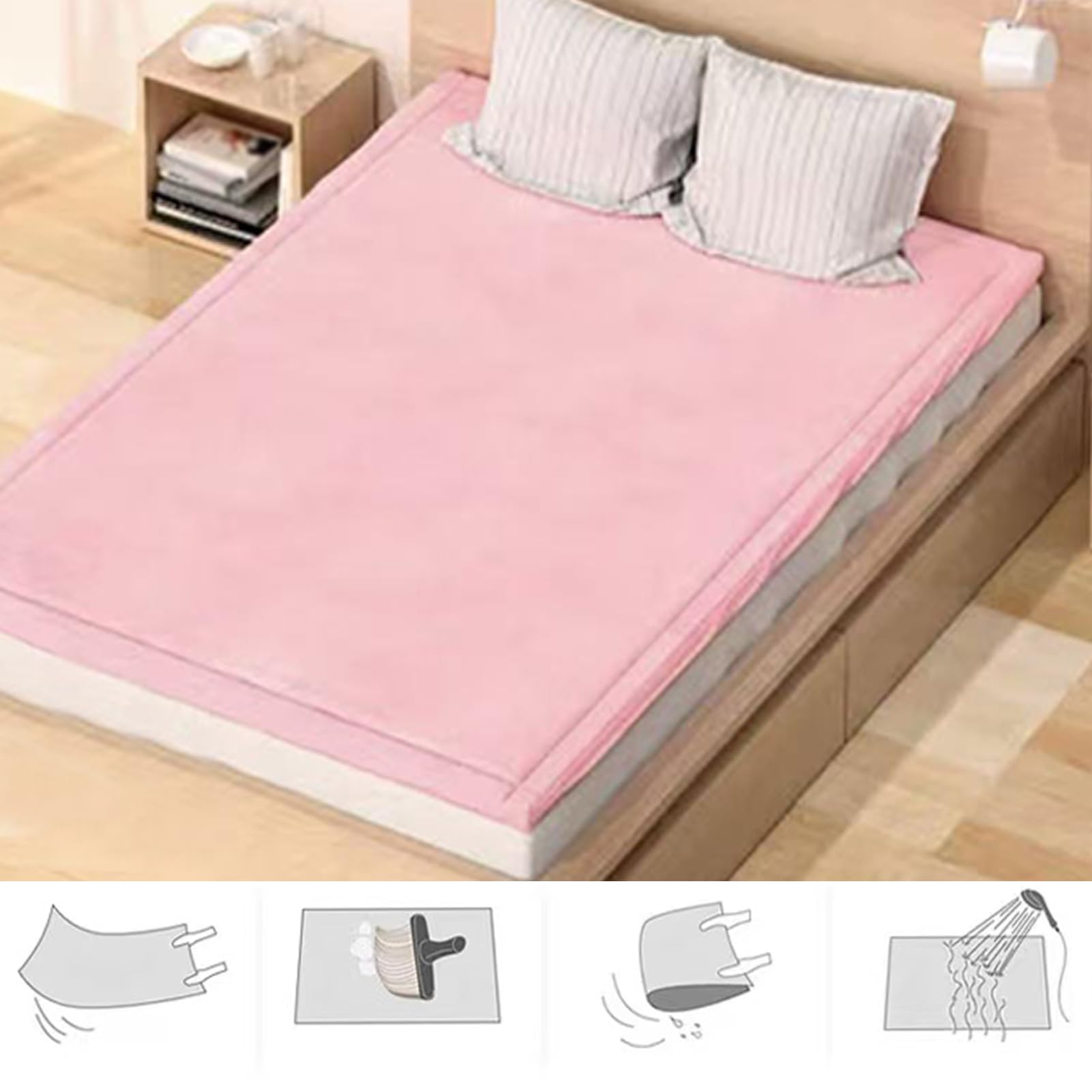 Krabbelmatte Baby Teppich 150 x 220 cm Kinderteppich Teppich Kinderzimmer Spielmatte Krabbeldecke Baby, Rutschfester Unterseite&Weicher Kurzflor, Pflegeleicht, Spielteppich Kinder, Yogateppich