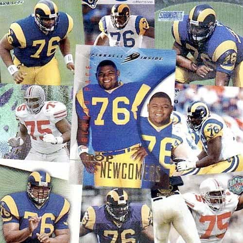 Burbank St. Louis Rams Orlando Pace 20 Trading Cards Set