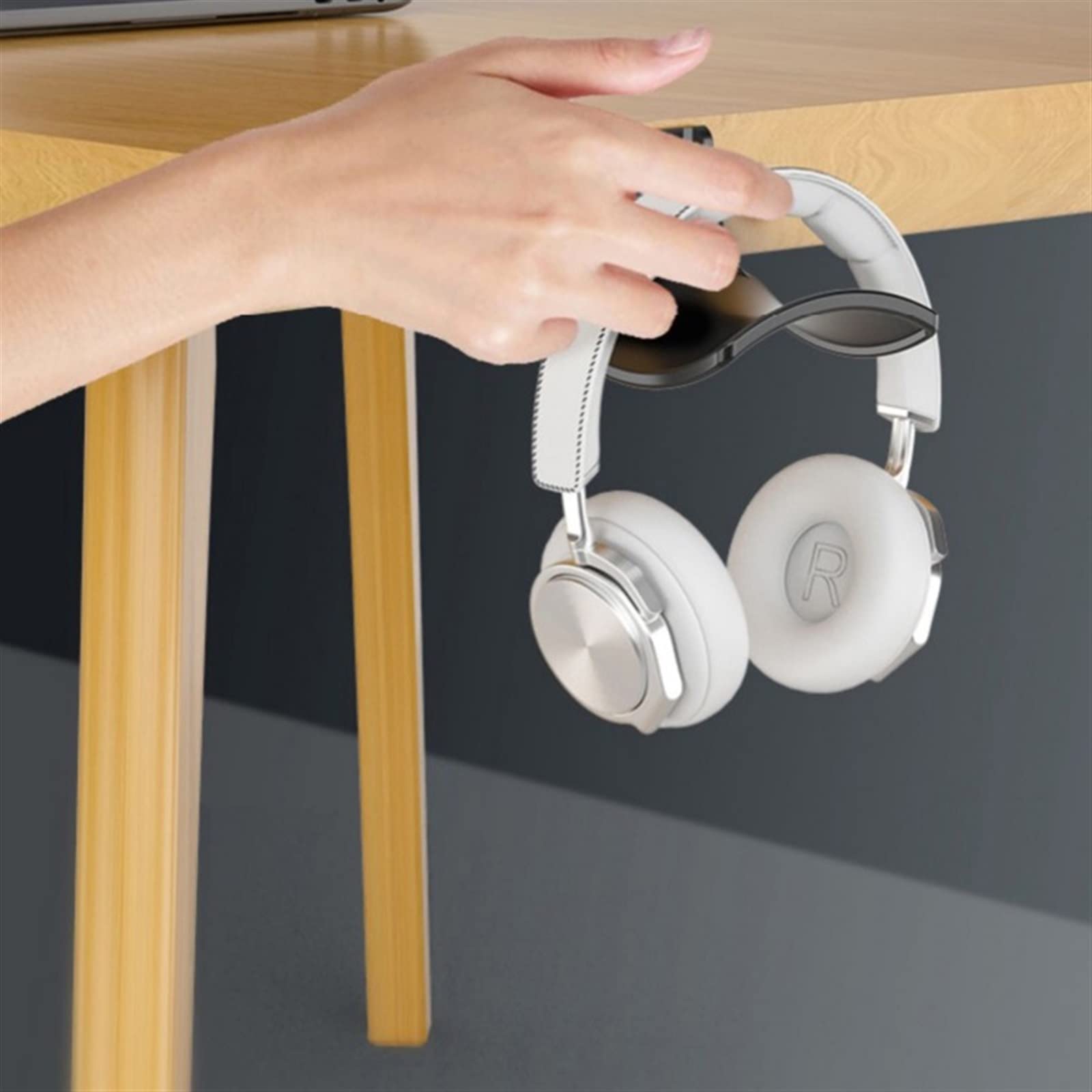 Supporto per cuffie, supporto universale per cuffie da gioco, espositore per auricolari per organizzare, accessorio da scrivania durevole ed elegante