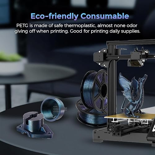 Miniatura 5 de FLASHFORGE Filamento para impresora 3D, filamento PETG PRO de 0.069 pulgadas, carrete de 2.2 libras, precisión dimensional +- 0.001 in para