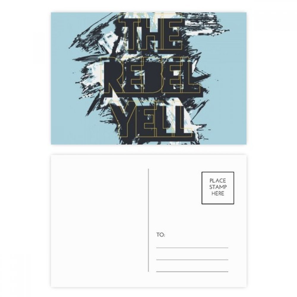 DIYthinker Graffiti Street The Rebel Yell Pattern Postcard Set Birthday Mailing Thanks Greeting Card