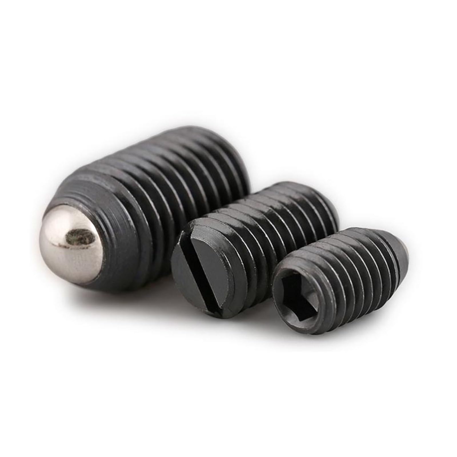 Alloy Steel Hex Spring Ball Plunger Set Screw | Black M3-M16 for Mechanical Fixing: Industrial Hardware(M5x12mm)