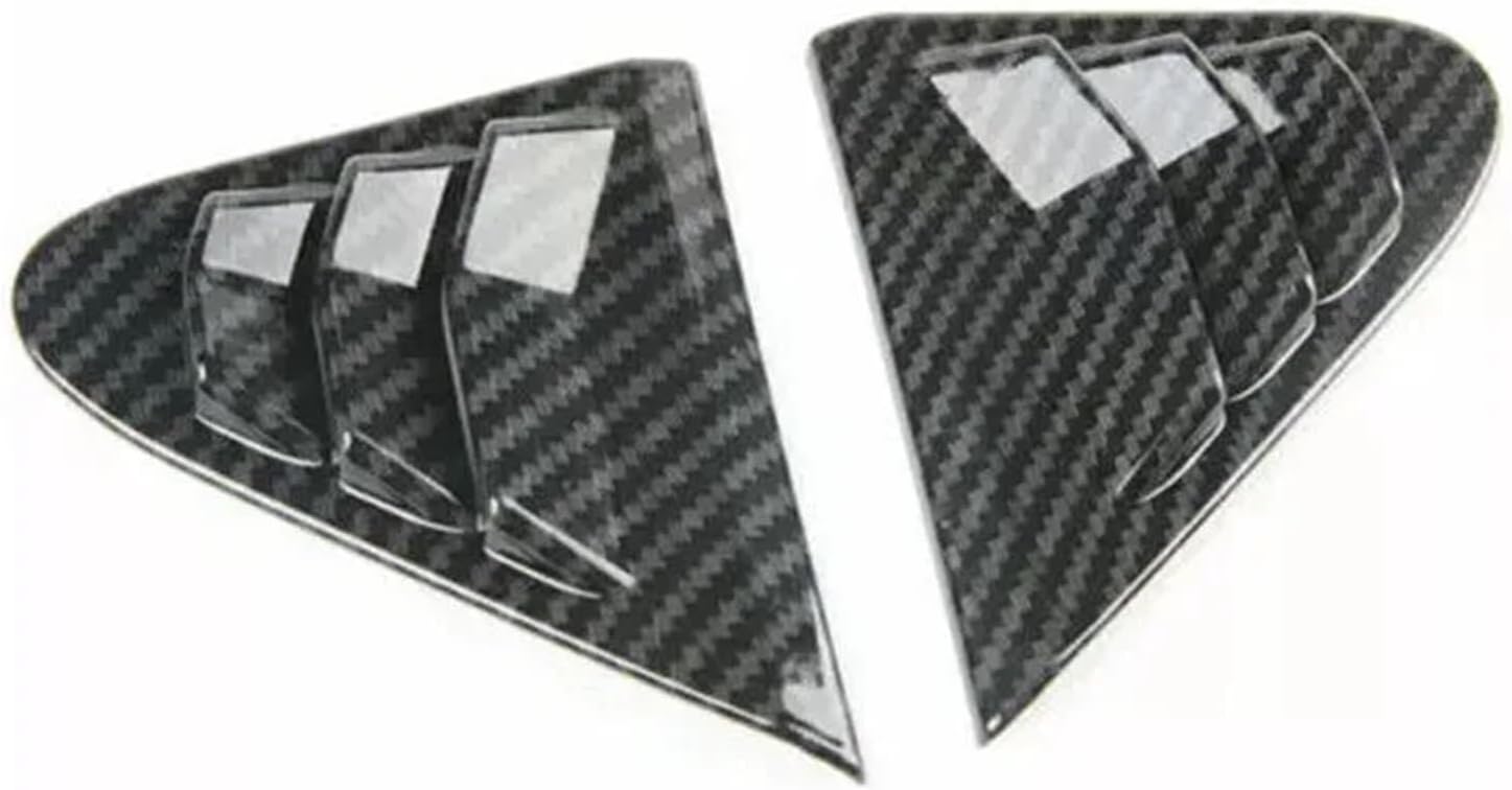 for Cadillac XT4 2018-2022 Car Rear Louver Window Side Shutter Cover ABS Carbon Fiber Accessories Auto