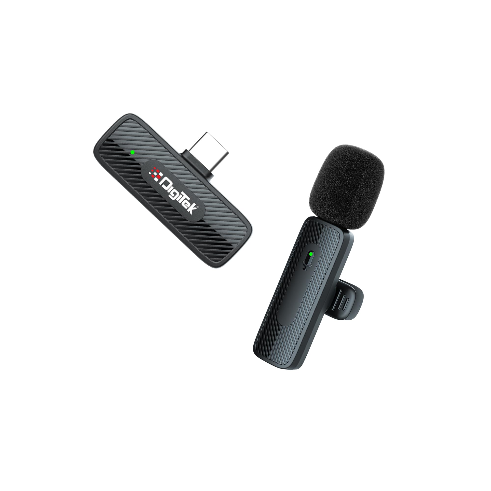 (DWM-006 PRO Wireless Microphone & Receiver with Type-C Connector, 4Hr Battery, for Android Phone & Type-C Devices, Ideal for Voice Recording & Live Streaming