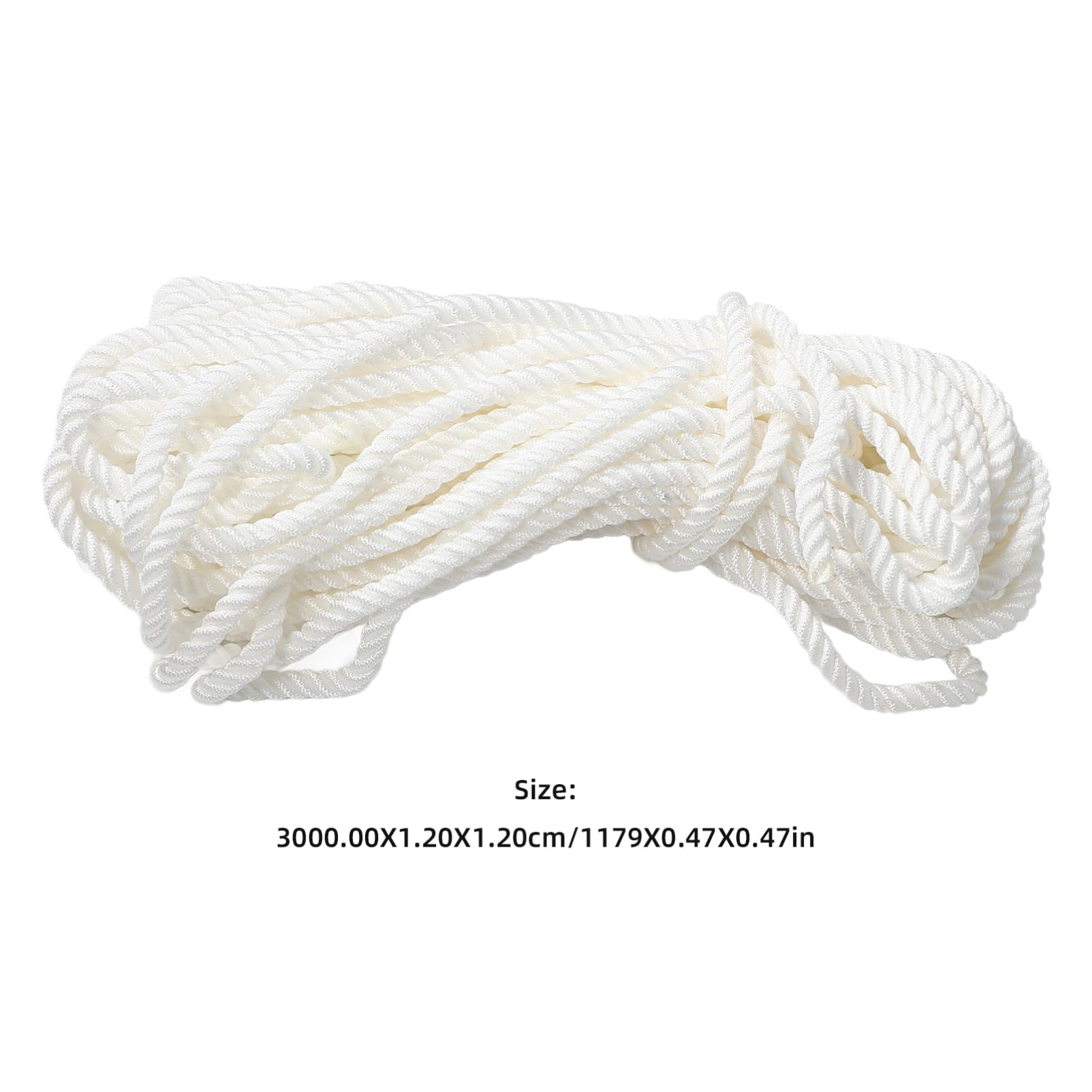 1rolle Weißes Nylon-marineseil Für Bootsanlegemanöver Strapazierfähige Festmacherleine Für Sicheres Verankern Und Ankern Für Yachten Und Boote