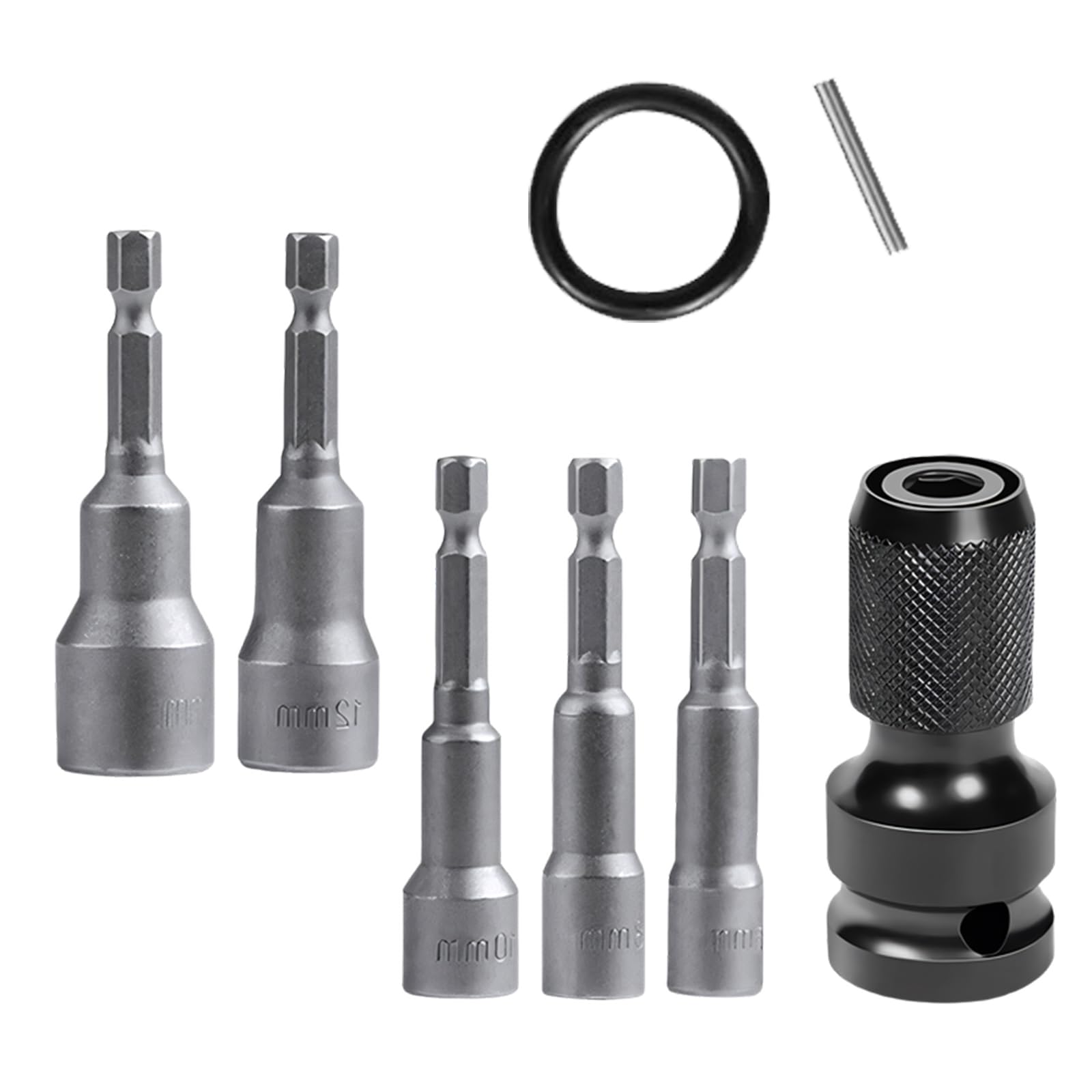 Professional Grades Sockets Adapter Set Sturdy Construction Converts 1 / 2Inch to 1 / 4Inch Drive for Power Tool Accuracy Sockets Extension