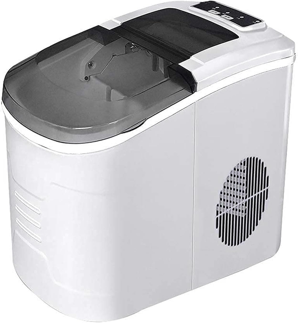 Ice Maker Machine Countertop,Portable Ice Cube Maker, Makes 33 Lbs Ice in 24 Hrs-Ice Cubes Ready in 8 Mins, Smart Tips, Electric Ice Making-1pc