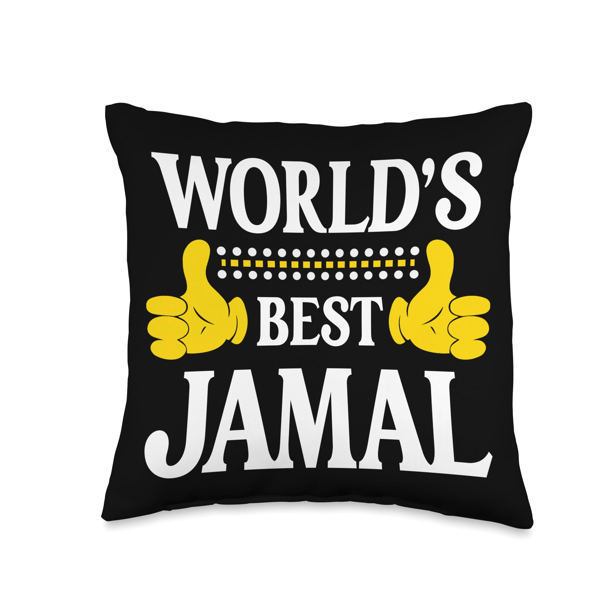 World's Best Jamal Personal Name First Name Funny Jamal Throw Pillow