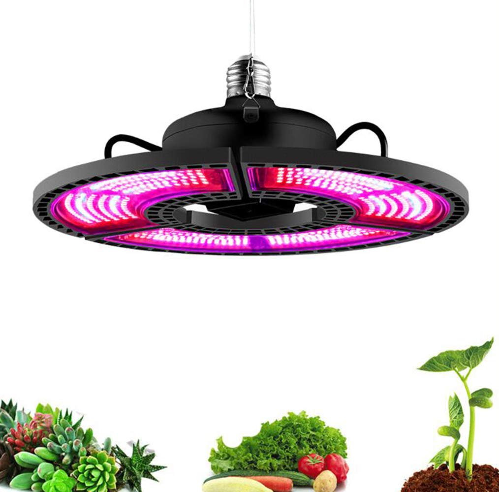 Cubierta E27 LED 400W Crece la luz, Panel Full Spectrum Phyto lámpara para Obtener Plantas Calientes Blanca LED Crece la Tienda