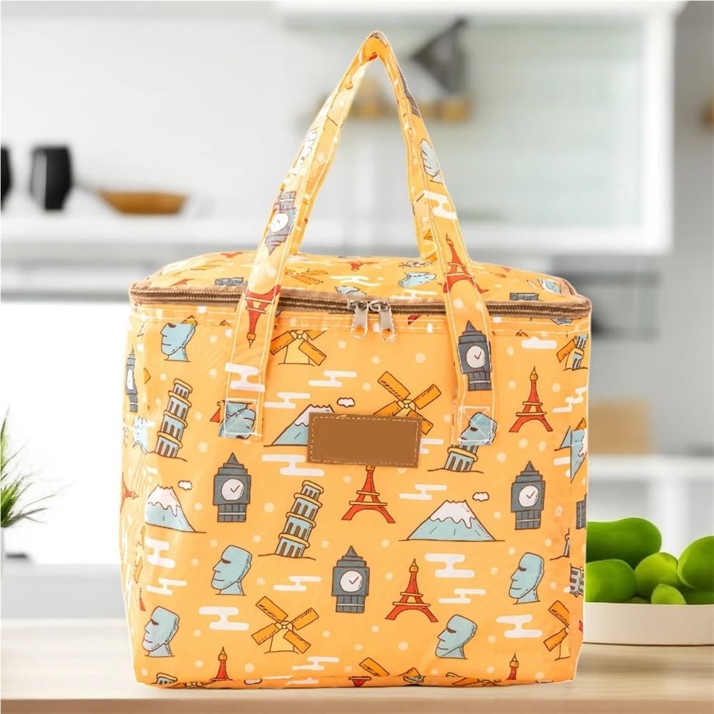 Borsa da picnic isolata for esterni Borsa da picnic portatile for esterni Stoviglie impermeabili Contenitore for alimenti con dispositivo di raffreddamento termico isolato Cestino for campeggio Ideale