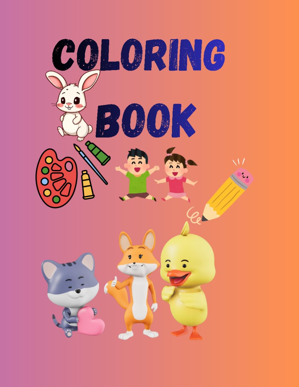 ANIMAL COLORING BOOK: Relaxing Coloring Pages for Kids and Adults: Fun, Easy, and Beautiful Designs to Reduce Stress, Spark Creativity, and Enjoy Mindful Coloring Anytime, Anywhere