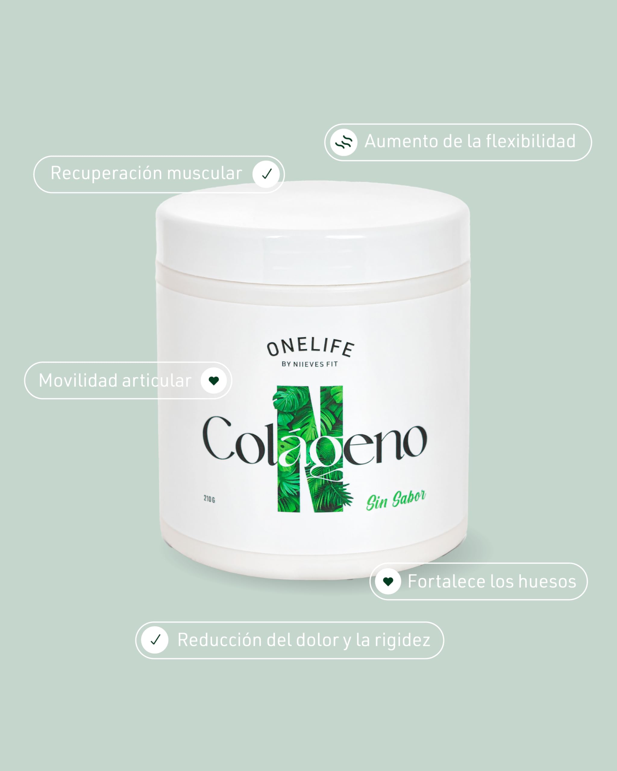 Péptidos de Colágeno Marino Hidrolizado Naticol® Sabor Neutro 210g – con Vitamina C – Fórmula Biodisponible para Cuidado de Piel – Sin Gluten, Azúcar, GMO - 30 Dosis