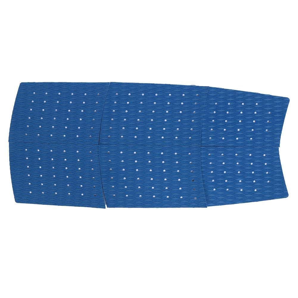 Agatige 6Pcs Coussinets de Traction pour Planche de Surf, 125cm/ 49,21 po Coussin de Traction pour Planche de Surf Tapis de Pont Adhésif Antidérapant EVA pour Planche de Surf, Bateau, Yacht (Bleu)