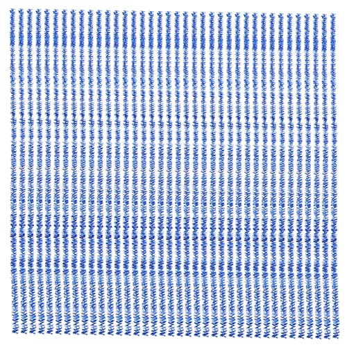 DOITOOL 100 Piezas tiras de brillo toys natal decoração Accesorios de decoración oropel arbol de navidad de fieltro DIY weihnachtsdeko limpiapipas de chenilla para manualidades Blue