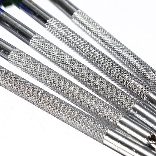 Foxnovo 5pcs Different Sizes Precision Flat Blade Slotted Screw Driver Screwdrivers Watchmaker Repair Tools 0.8-1.6mm