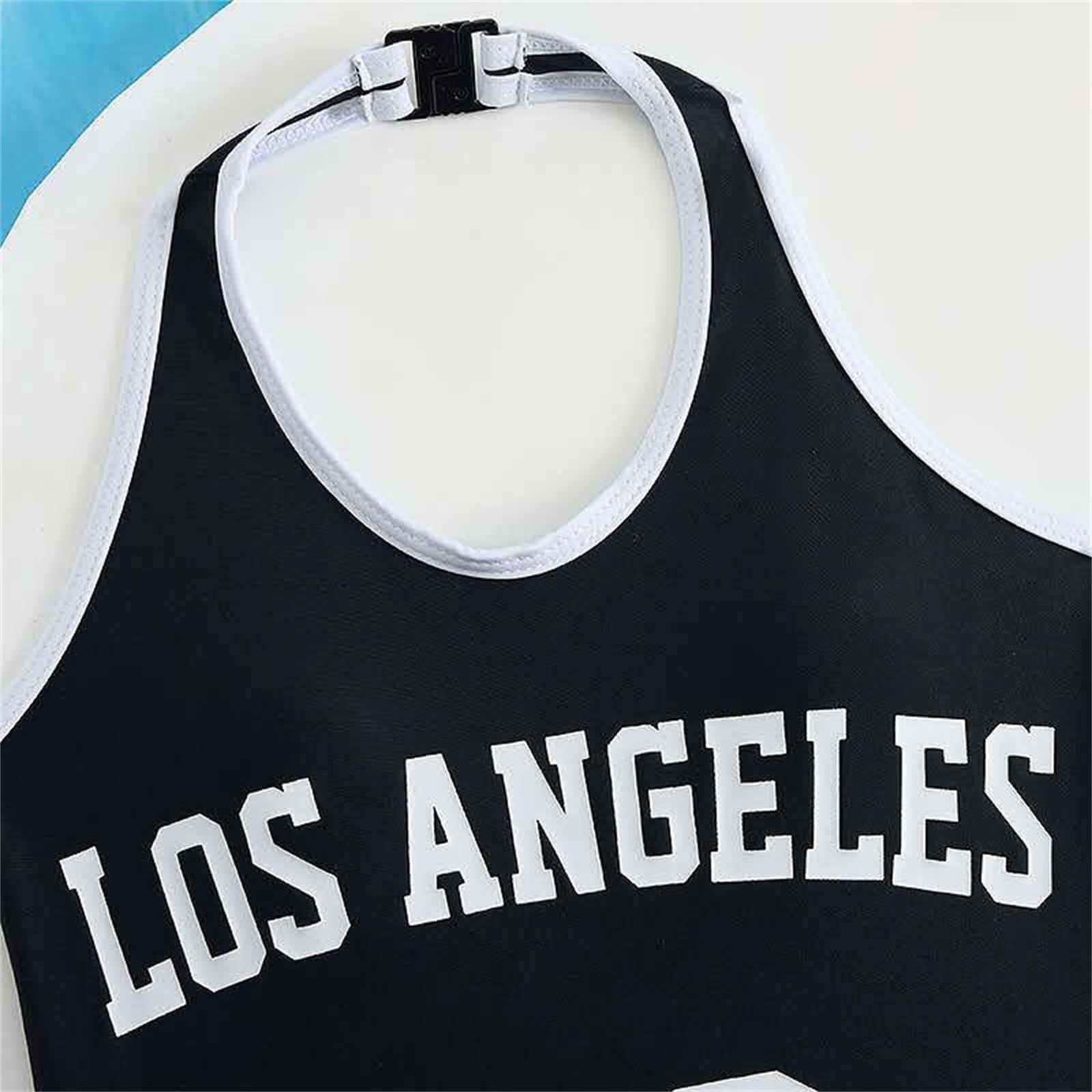 Generisch Traje de baño de verano para niña, bikini con pantalones cortos, 2 piezas, conjuntos de bikini, trajes de baño deportivos