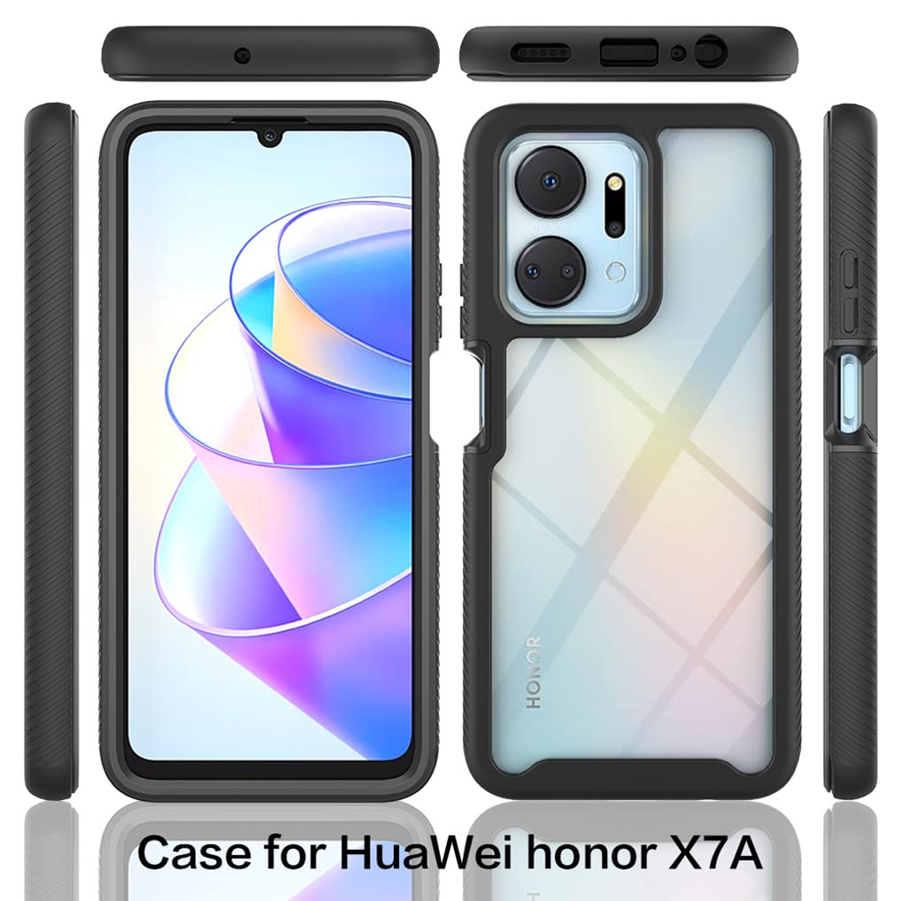 SEAHAI Trasparente Cover per Honor X7a, [Protezione Schermo