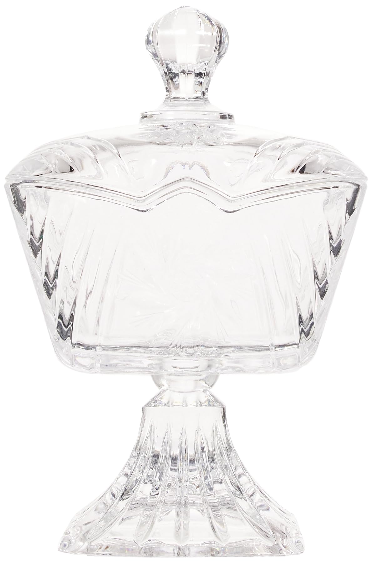 Pasabahce Transparent Paşabahçe Glamour Sugar Bowl With Footed