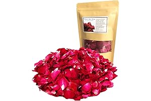 Dried Real Red Rose Petals For Bath, Soap, Candle Making, Wedding Decorations, DIY Crafts