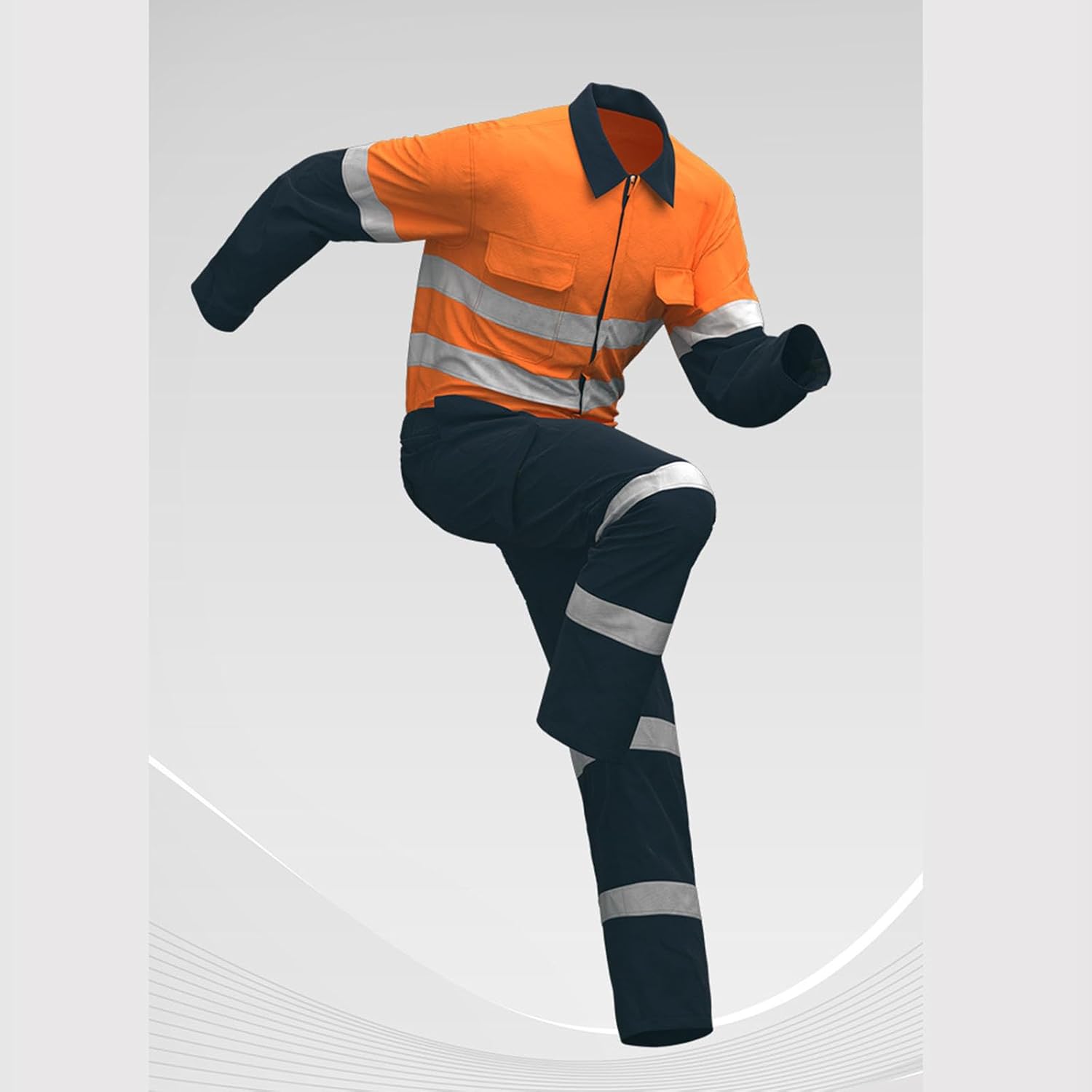 Cambkatl Men's Work Coverall Color Block Overalls Big and Tall Mechanic Coveralls Workwear Jumpsuit with Multi Pockets