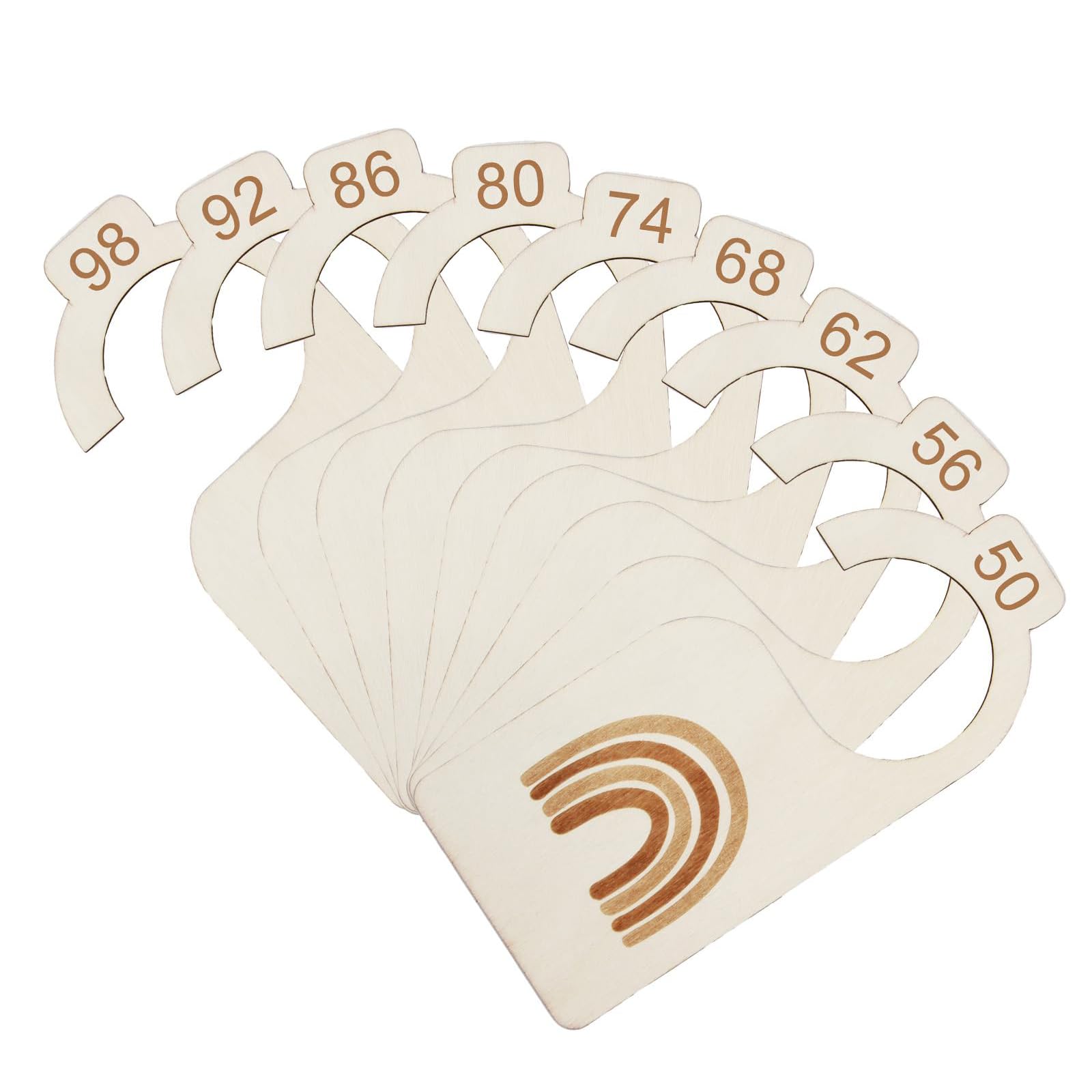 Yuannee Baby Größentrenner,9 PCS Baby Größentrenner aus Holz