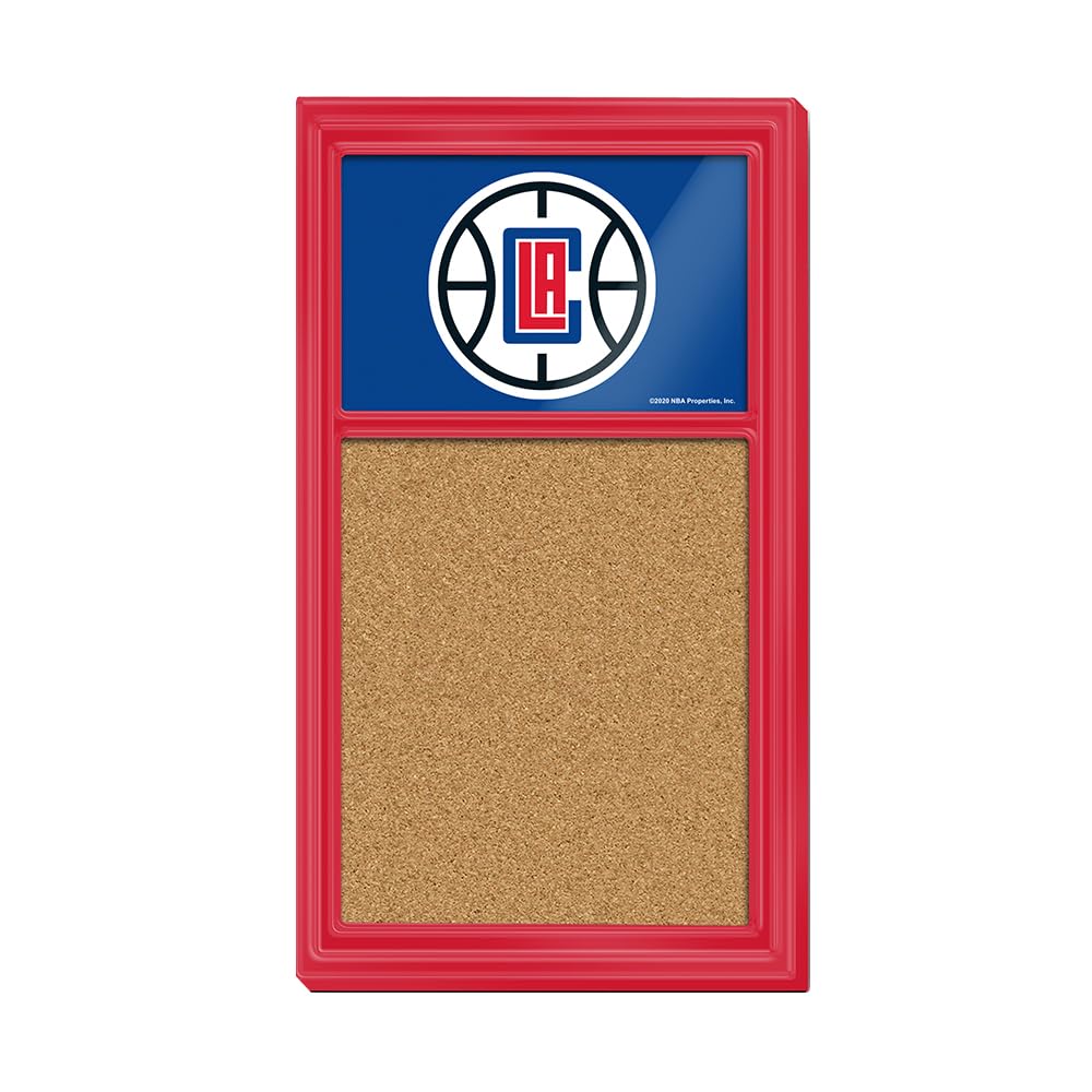 The Fan-Brand NBA Los Angeles Clippers: Cork Note Board- Sports Decor for Home, Game Room, Fan Cave & Garage - USA Made