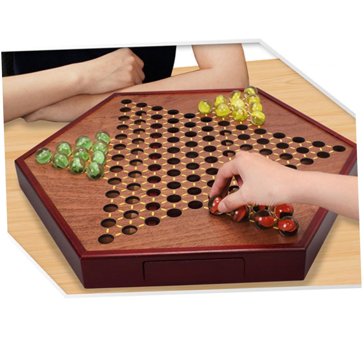 Juego de Tablero de Ajedrez de Madera Marrón, 1 Set con Cajón