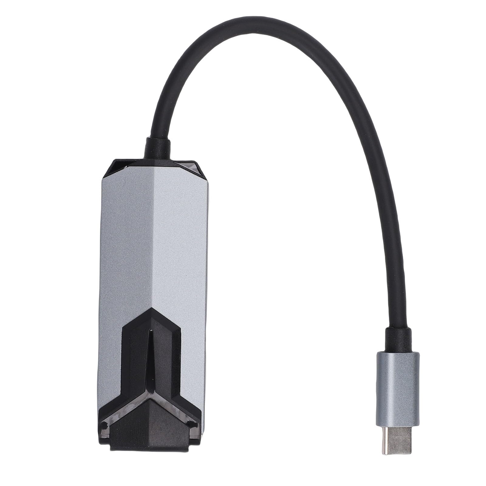 Zunate Adattatore da USB C a Ethernet da 5 Gbps Compatto e Leggero Supporta Reti Ad Alta velocità per Laptop e Desktop Copertura in Alluminio 1 unità