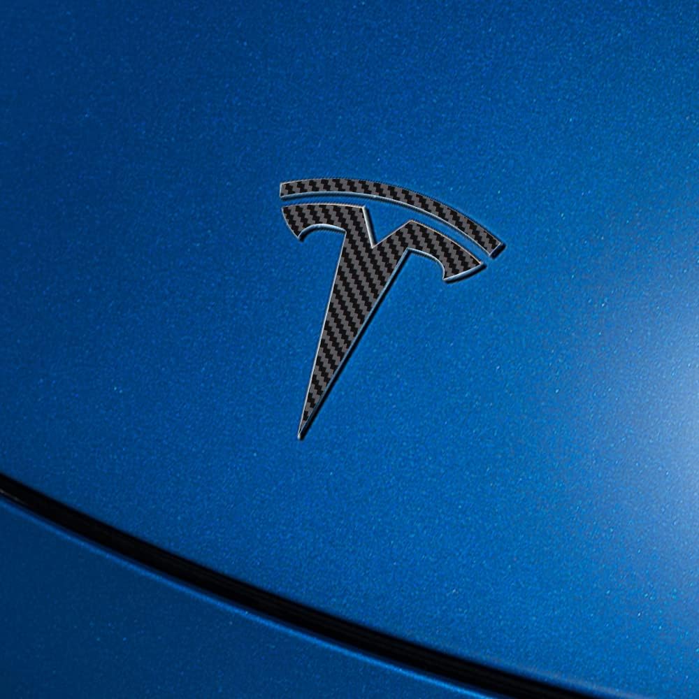IPG Compatible with Model Y Decal (8 Logo Set) Stickers Set Personalize Your Vehicle (Black Carbon Fiber) image 2