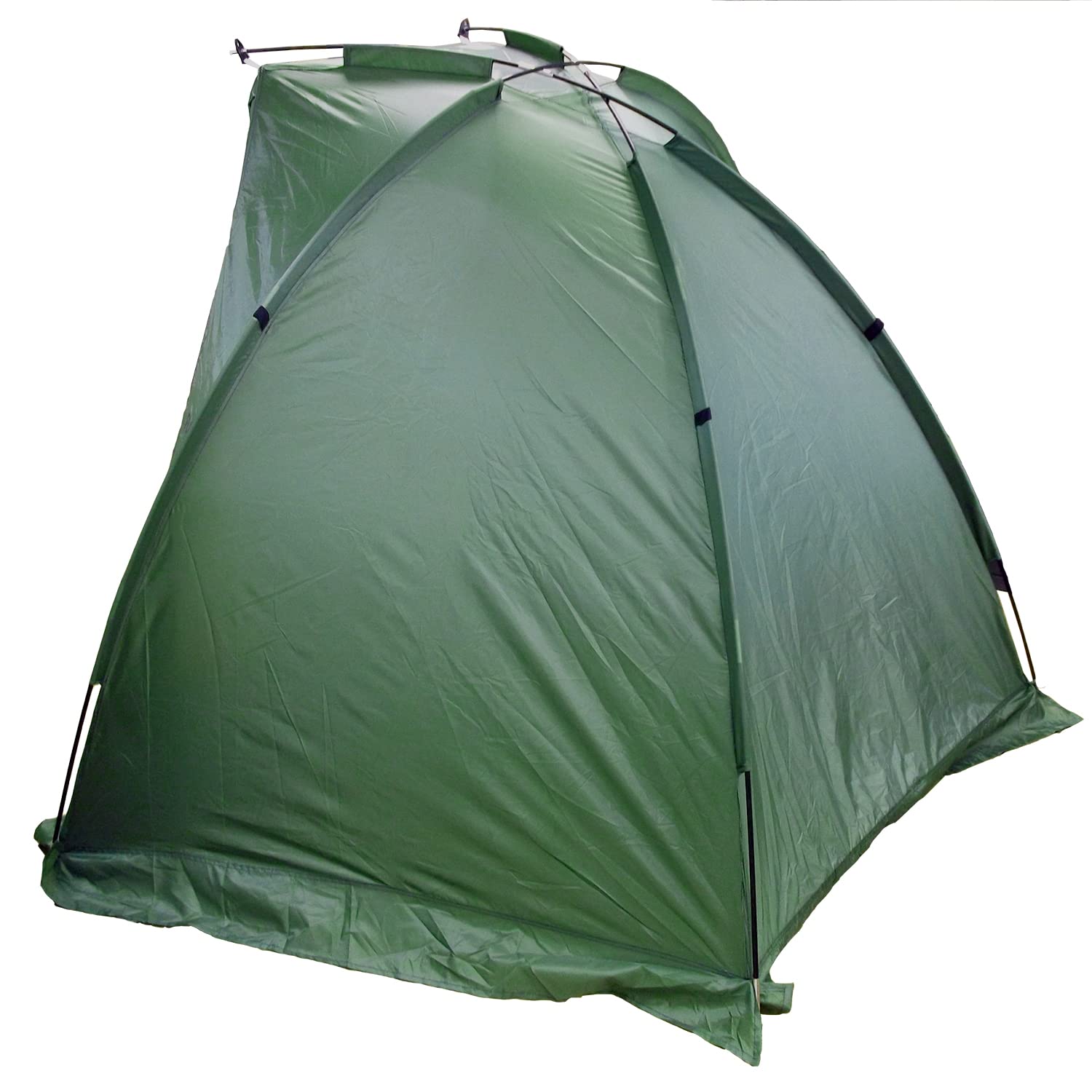 Matt Hayes,DAY SHELTER Fishing Bivvy 190T Tejido de poliéster verde oscuro con paneles de visualización de PVC, clavijas de postes y bolsa de transporte [99-8030], verde