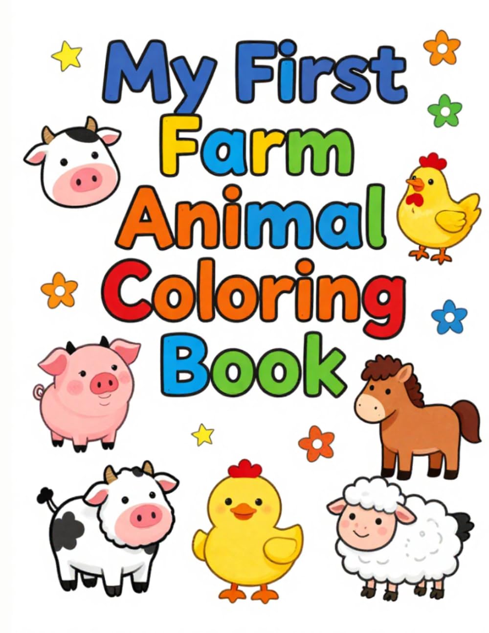Let’s Colour Farm Animals (Little Artist Coloring Book Series)