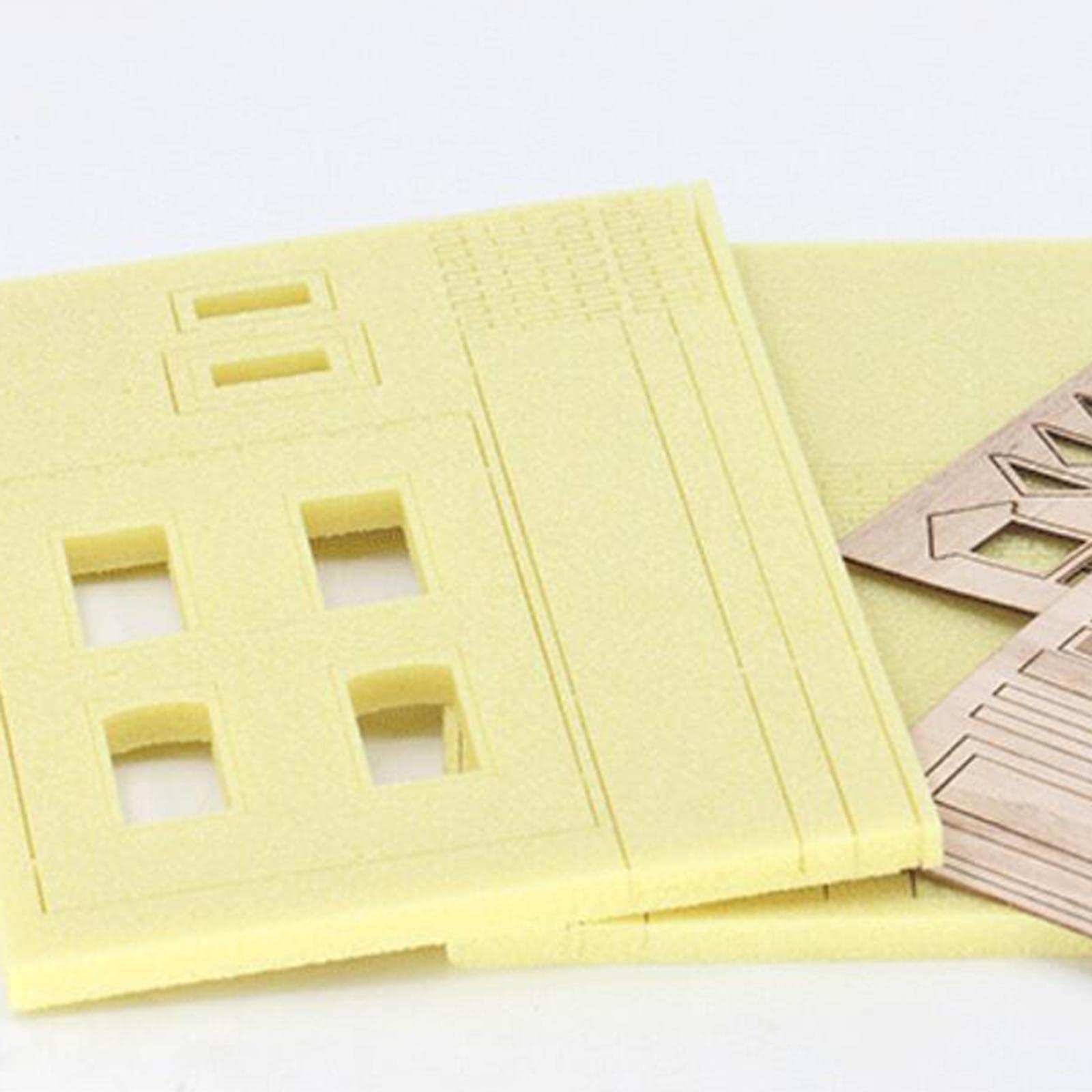 Colcolo Non Verniciato 1/35 Kit per Modellini di Edifici Rovine Diorama Disposizione in Legno Fatta per Materiali da Costruzione