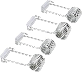 4 PCS Spring Hinge Door Closer, 2CM Ultra Spring Door Closer, Self Closing Butterfly Spring, Spring Door Closer Fits on Most Door Butt Hinge Pins Door Latch Accessories