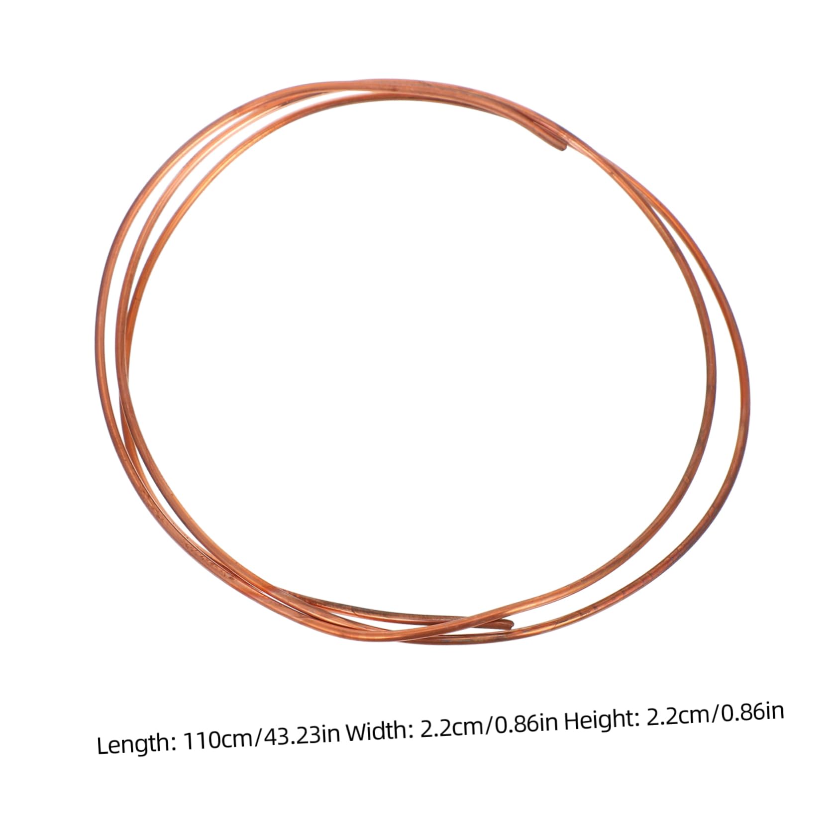 Cabilock Air Conditioning Tubing Sturdy Copper Refrigeration Tube Coil Compact Size for Easy Installation