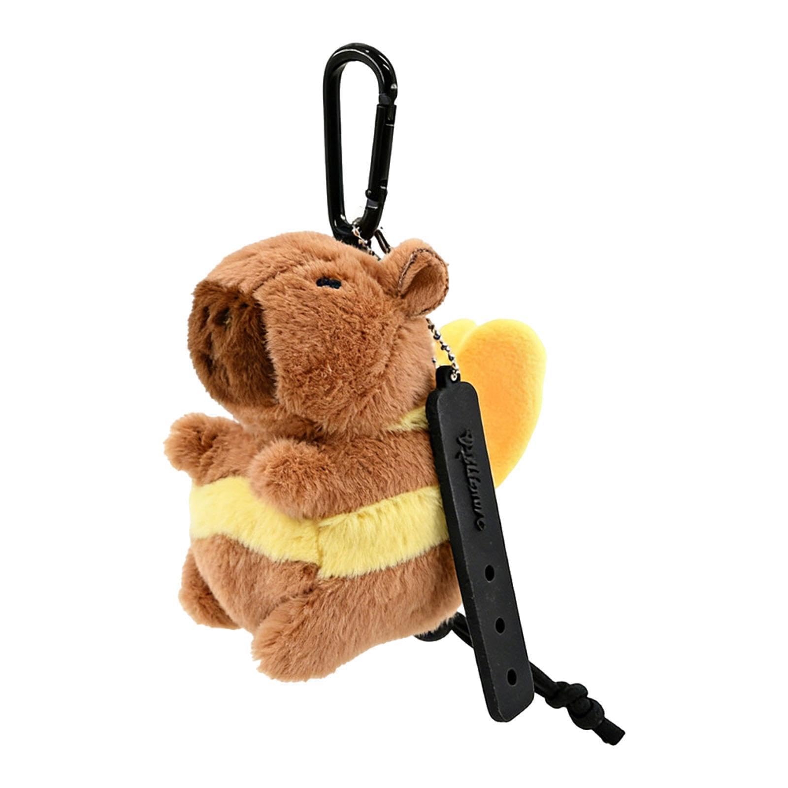 Capybara Plush Golf Ball Tee Carry Bag Portable with Hook for Women Men Gift