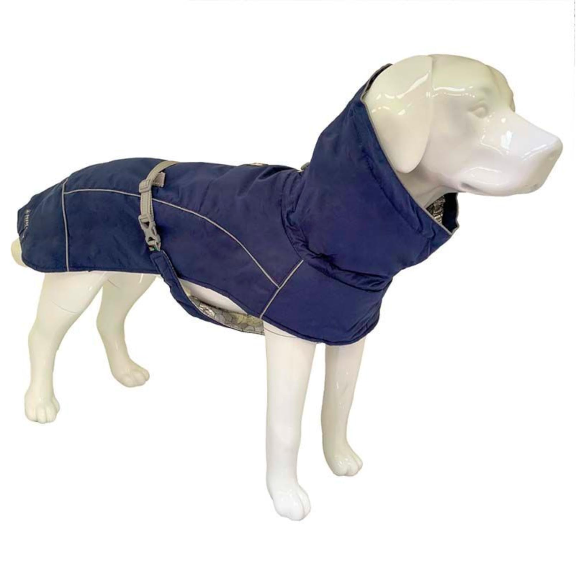Croci Hiking Cappotto Per Cani, Impermeabile Per Cani, Makalu, Fodera Termoregolante, Blu scuro, 50 cm
